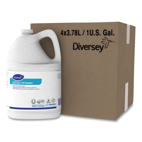 Soap Refills | Diversey Care 100920026 1 Gallon Bottle Gentle Floral Soft Care All Purpose Liquid (4/Carton) image number 0