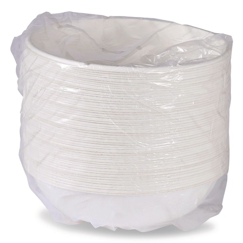 Bowls | Eco-Products EP-BL32CNFA 32 oz Vanguard Renewable and Compostable Sugarcane Bowls - White (400/Carton) image number 0