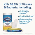 Cleaning Cloths & Wipes | Clorox 01594 7 in. x 8 in. 1-Ply Disinfecting Wipes - Crisp Lemon, White (35/Canister, 12 Canisters/Carton) image number 7