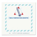 Perforated Roll & Hand Towels | LabelMaster L450 5.5 in. x 5 in. Self-Adhesive Shipping and Handling Time and Temperature Labels - White/Blue/Red/Gray (1/Roll) image number 2