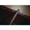 Mop Heads | Rubbermaid Commercial FGJ25700BL00 48 in. Polyester Yarn Twisted Loop Blend Dust Mop - Blue (12/Carton) image number 3