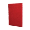 Floor Pads-Cleaning, Buffing & Polishing | Boardwalk 7100115839 28 in. x 14 in. Buffing Floor Pads - Red (10/Carton) image number 2