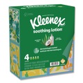 Facial Tissues | Kleenex 54289 Soothing Lotion 3-Ply Facial Tissue - White (8/Carton) image number 1