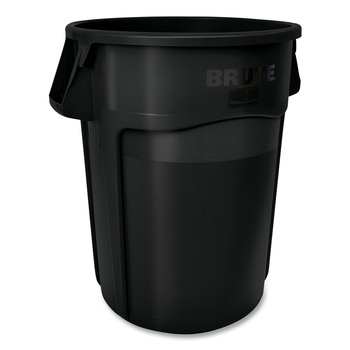 Rubbermaid Commercial 1779739 Brute 55 Gallon Resin Container - Black (3/Carton)