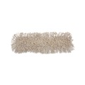 Mop Heads | Boardwalk BWK1024 24 in. x 3 in. Cotton Dust Mop Head - White image number 0