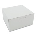 Bakery Boxes & Containers | SCT 1505 3 in. x 6 in. x 6 in. Paper Standard One-Piece Non-Window Bakery Boxes - White (250/Carton) image number 0