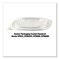 Food Containers & Lids | Anchor 4308115 8.13 in. x 8.13 in. x 0.34 in. Crystal Classics Plastic Lids - Clear (150/Carton) image number 3