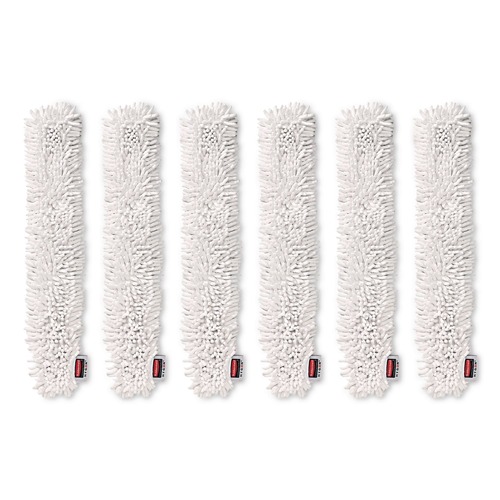 Dusters | Rubbermaid Commercial HYGEN FGQ85300WH00 HYGEN Quick-Connect Microfiber Dusting Wand Sleeve - White (6/Carton) image number 0