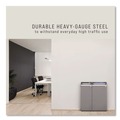 Indoor Waste Receptacles | Rubbermaid Commercial 1961629 33 Gallon Configure 1 Stream Mixed Recycling Waste Receptacle - Gray image number 6