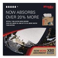 Perforated Roll & Hand Towels | WypAll 41044 11.1 in. x 16.8 in. BRAG Box HYDROKNIT X80 Cloths - White (160/Carton) image number 3