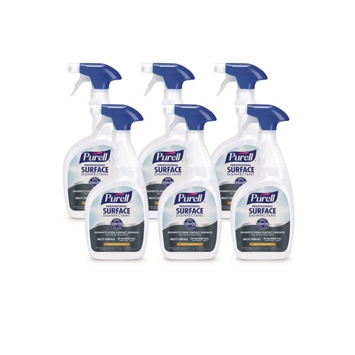 Disinfecting & Cleaning Solutions | PURELL 3342-06 32 oz Spray Bottle Professional Surface Disinfectant - Fresh Citrus (6/Carton) image number 0