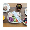 Cutlery Kits | World Centric ASPSTN 6 in. TPLA Compostable Knife/Fork/Spoon/Napkin Cutlery - White (250/Carton) image number 1