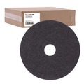 Floor Pads-Stripping | Boardwalk BWK4015BLA 15 in. Diameter Stripping Floor Pads - Black (5/Carton) image number 0