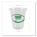 Cups | Eco-Products EP-CC16-GS 16 oz. GreenStripe Renewable and Compostable Cold Cups - Clear (20 Packs/Carton) image number 6