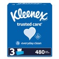 Facial Tissues | Kleenex 54303 Trusted Care 2-Ply Facial Tissue - White (12/Carton) image number 3