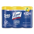 Cleaning Cloths & Wipes | LYSOL Brand 19200-84251 7 in. x 7.25 in. 1-Ply Disinfecting Wipes - Lemon and Lime Blossom/White (2/Carton) image number 1