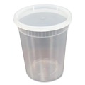Food Containers & Lids | GEN TD40032E Plastic Deli 32 oz. Plastic Container with Lid - Clear (240/Carton) image number 1