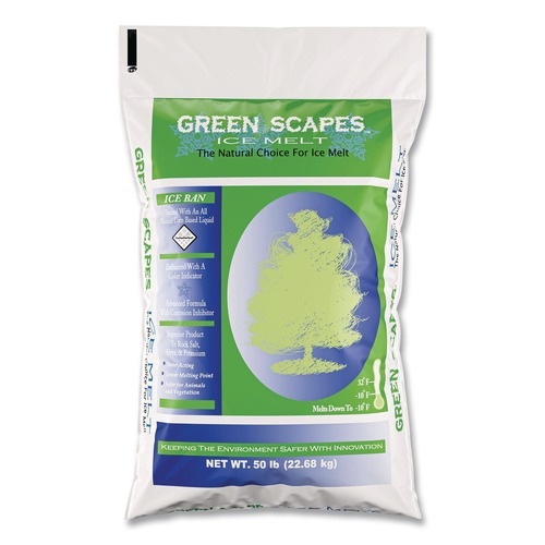 Ice Melts | Scotwood Industries 50B-GREEN 50 lb. Green Scapes Ice Melt (1-Pallet) image number 0