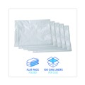 Low-Density Trash Bags | Boardwalk H7658TWK 38 in. x 58 in. 60 gal. 0.9 mil Linear Low Density Industrial Can Liners - White (100/Carton) image number 2