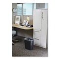 Indoor Waste Receptacles | Rubbermaid Commercial FG295500BLA 3.5-Gallon Rectangular Deskside Wastebasket - Black image number 4