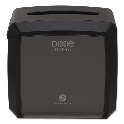 Napkin Dispensers | Georgia-Pacific 54527A Dixie Ultra 7.6 in. x 6.1 in. x 7.2 in. Tabletop Napkin Dispenser - Black image number 0
