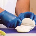 Food Service Disposable & Single Use Gloves | Ammex IVBPF42100 3 mil Industrial Powder-Free Vinyl Gloves - Small, Blue (1000/Carton) image number 2