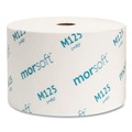 Perforated Roll & Hand Towels | Morcon Paper M125 1-Ply Small Core Septic-Safe Bath Tissue - White (2500 Sheets/Roll, 24 Rolls/Carton) image number 2