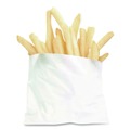 Food & Utility Bags | Bagcraft 450003 4-1/2 in. x 3.5 in. French Fry Bags - White (2000/Carton) image number 1
