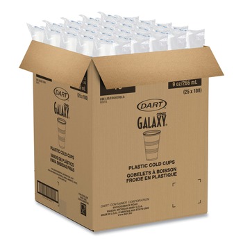  | Dart Y9 9 oz. High-Impact Polystyrene Cold Cups - Translucent (2500/Carton)