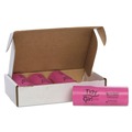 Feminine Care Dispenser Liners | Tidy Girl TG-7514P10 4 in. x 4 in. x 10 in. Feminine Hygiene Sanitary Disposal Bags - Pink/Black (600/Carton) image number 0