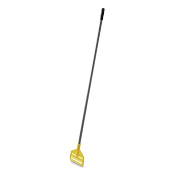 MOP HANDLES | Rubbermaid Commercial FGH14600GY00 Invader Fiberglass Side-Gate 1 in. Diameter x 60 in. Wet-Mop Handle - Gray/Yellow