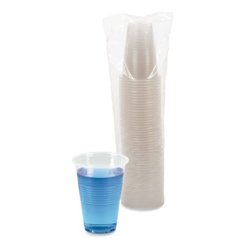 BEVERAGEWARE | Boardwalk BWKTRANSCUP16CT 16 oz. Polypropylene Plastic Cold Cups - Translucent (1000/Carton)