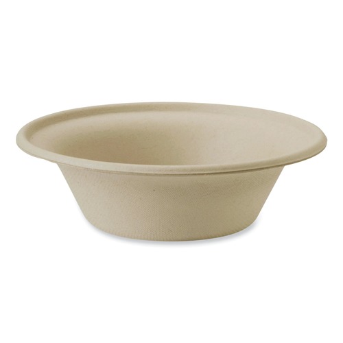 Food Containers & Lids | World Centric BO-SC-U11-LFP 6 in. x 6 in. x 1.7 in. 11.5 oz. Paper Fiber Bowls - Natural (1000/Carton) image number 0