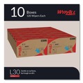 Perforated Roll & Hand Towels | WypAll 03086 10 in. x 9.8 in. POP-UP Box L30 Towels - White (1200/Carton) image number 2