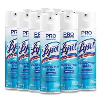  | Professional LYSOL Brand 36241-04675 19 oz. Aerosol Spray Disinfectant Spray - Fresh Scent (12/Carton)