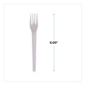 Disposable Forks | Eco-Products EP-S012-W Plantware 6 in. Fork Compostable Cutlery - White (1000/Carton) image number 5