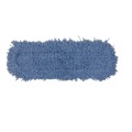 Mop Heads | Rubbermaid Commercial FGJ25700BL00 48 in. Polyester Yarn Twisted Loop Blend Dust Mop - Blue (12/Carton) image number 1