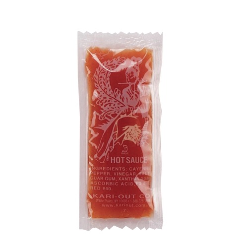 Breakroom Condiments | Kari-Out 2500050 9 g Packet Spicy Sauce (450/Carton) image number 0