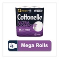 Toilet Tissues | Cottonelle 55494 Ultra ComfortCare 2-Ply Septic Safe Mega Rolls Soft Tissue Toilet Paper - White (48/Carton) image number 4