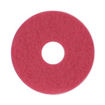 Boardwalk BWK4012RED 12 in. Diameter Buffing Floor Pads - Red (5/Carton)