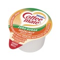 Creamers | Coffee-Mate 12434680 0.38 oz Mini Cups Liquid Coffee Creamer - Zero Sugar Hazelnut (50/Box) image number 1