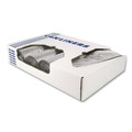 High-Density Trash Bags | Heritage Z7660WS 38 in. x 60 in. 22 mic 60 Gallon High-Density Waste Can Liners - Silver (150/Carton) image number 1