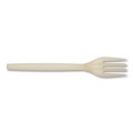 Disposable Forks | WNA EPS002 7 in. EcoSense Renewable Plant Starch Cutlery Fork (50/Pack) image number 1