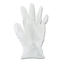 Food Service Disposable & Single Use Gloves | Boardwalk BWK365LCT 2.6 mil 9.5 in. Long Powder-Free General Purpose Vinyl Gloves - Large, Clear (100/Box, 10 Boxes/Carton) image number 2