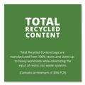 Low-Density Trash Bags | Stout by Envision T4048B15 40 in. x 48 in. 45-Gallon 1.5 mil. Total Recycled Content Plastic Trash Bags - Black/Brown (100/Carton) image number 6