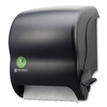 Towel Dispensers | San Jamar T950REBK 12.49 in. x 8.6 in. x 12.82 in. Ecological Green Towel Dispenser - Black image number 0