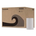 Perforated Roll & Hand Towels | Boardwalk BWK6250 8 in. x 350 ft. 1-Ply Hardwound Nonperforated Paper Towels - White (12/Carton) image number 0