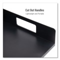 Cutlery Dispensers | Mind Reader PSNAPUT-BLK 15.2 in. x 11.5 in. x 4.45 in. Network Collection Utensil, Napkin and Plate Countertop Plastic Organizer - Black image number 1