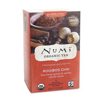 Numi 10200 1.71 oz Organic Teas and Teasans - Rooibos Chai (18/Box)