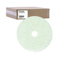 Floor Pads-Cleaning, Buffing & Polishing | Boardwalk BWK4020NAT 20 in. Diameter Natural Burnishing Floor Pads - White (5/Carton) image number 0